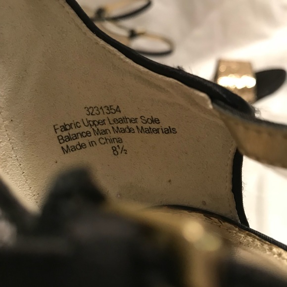 Lulu Townsend Gold heels size 8.5 - Picture 2 of 6